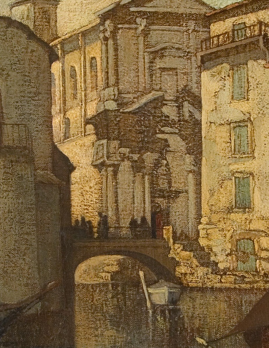 Pair Of Urban Views. “venice”. Marianne Lucy Le Poer Trench (england, 1888-1940). -photo-3