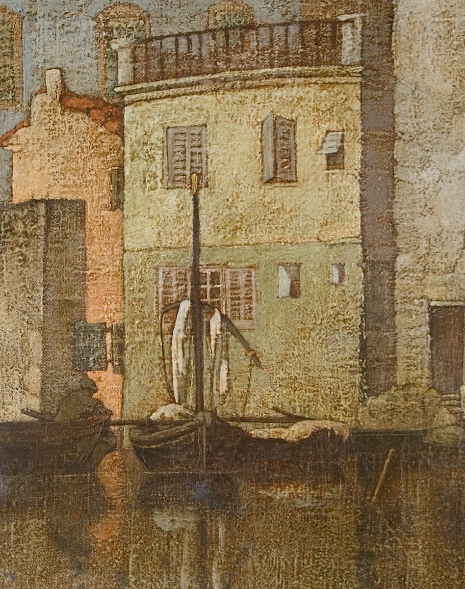 Pair Of Urban Views. “venice”. Marianne Lucy Le Poer Trench (england, 1888-1940). -photo-2