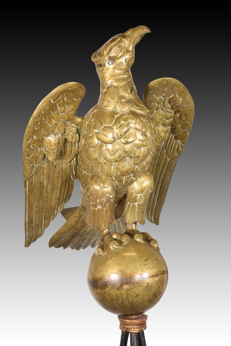 Pair Of Eagle-shaped Lecterns. Bronze, Iron. 16th-17th Century (and Later). -photo-4