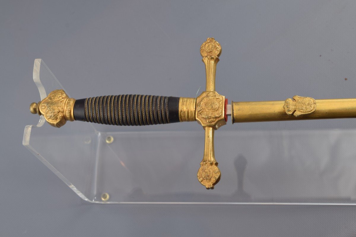 Rapier. Metal, Leather. Royal Factory Of Toledo, Circa Late 19th-20th Century.-photo-1