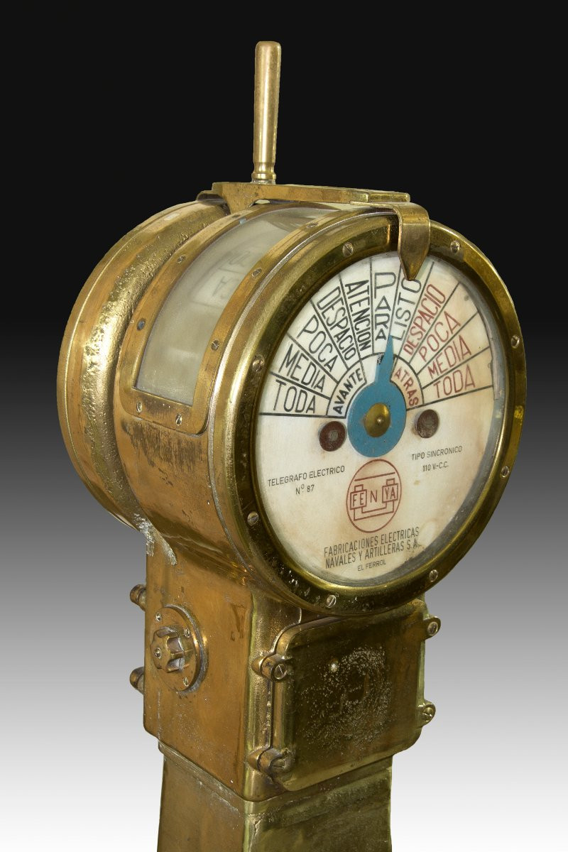 Télégraphe électrique De Type Synchrone Pour Pont De Navire. Fenya, Fabricaciones Eléctricas, N-photo-2