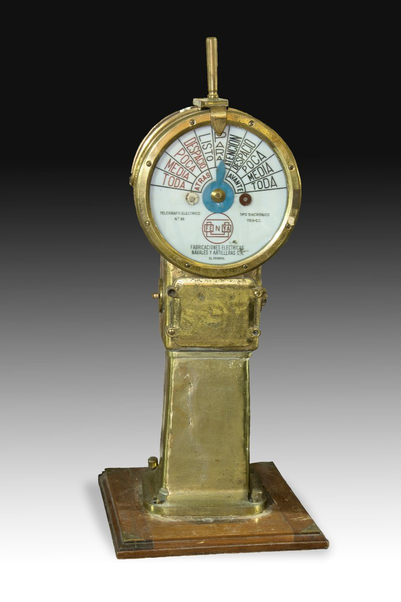 Télégraphe électrique De Type Synchrone Pour Pont De Navire. Fenya, Fabricaciones Eléctricas, N-photo-4