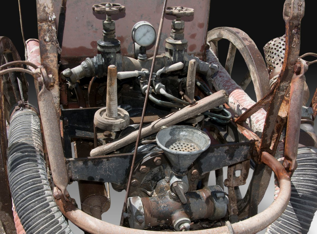 Véhicule d'Incendie Ou Pulvérisateur Motorisé. Ec Flader De Jöhstadt, Allemagne, Vers 1920. -photo-1