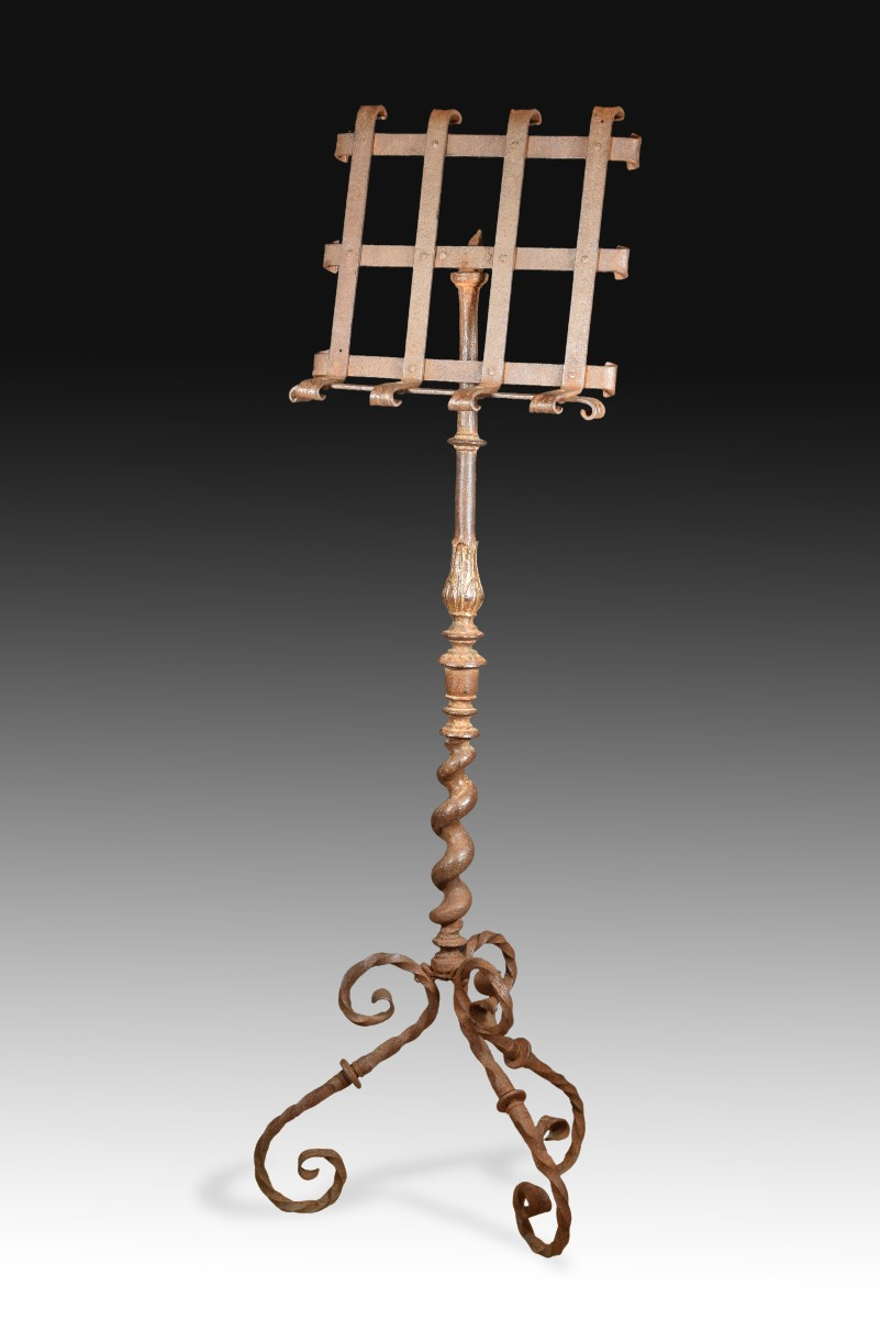 Lectern. Wrought Iron. 17th Century Baluster; Remainder 20th Century.  