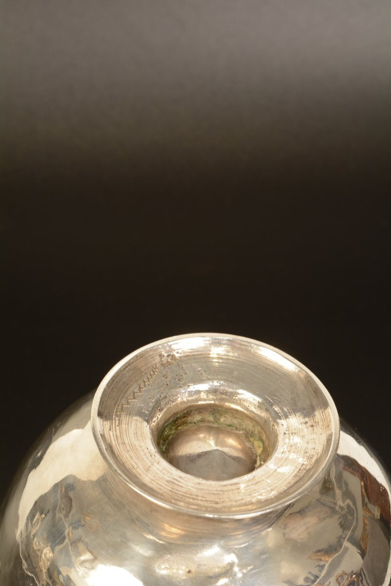 Bernegal Or Wine Tasting Glass. Silver. 17th-18th Centuries.-photo-1