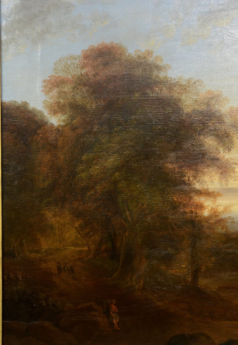Landscapes, Xalapa, Mexico. Pair Of Oil Paintings On Canvas. Spanish School, Circa 1840. -photo-4