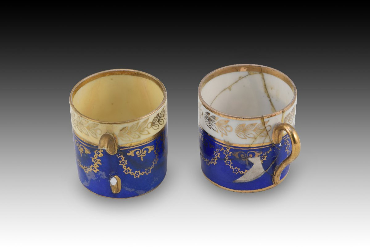 Coffee Set. Enameled Porcelain. Royal Vienna, Austria, Early 20th Century. -photo-5