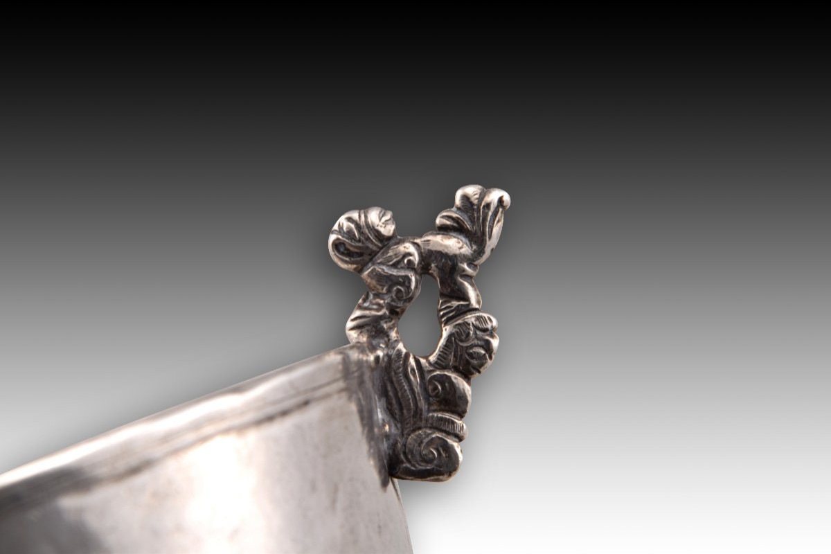 Tembladera Or Bernegal With Ownership Inscription. Possibly Spanish American, 18th Century. -photo-3