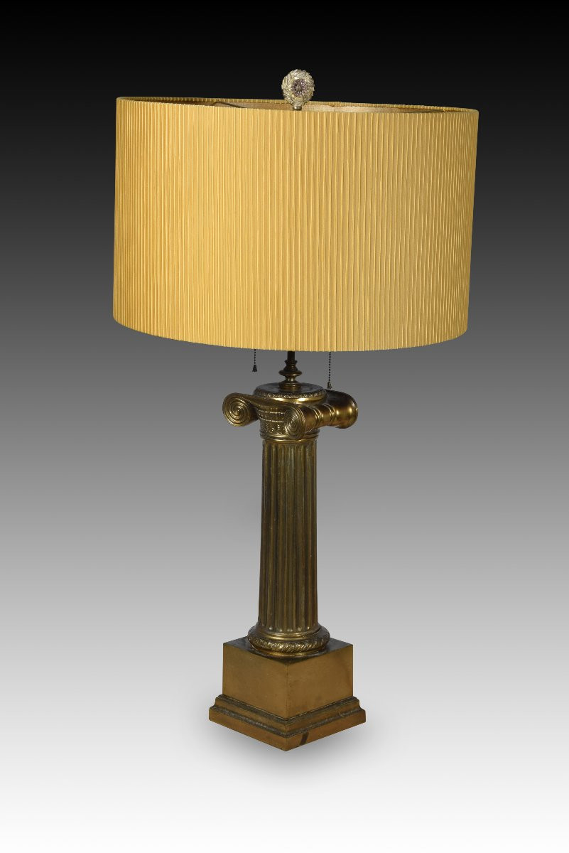 Lampe à poser. Bronze doré. Westwood Industries Inc, New York, États-Unis. Vers le milieu du XX-photo-2