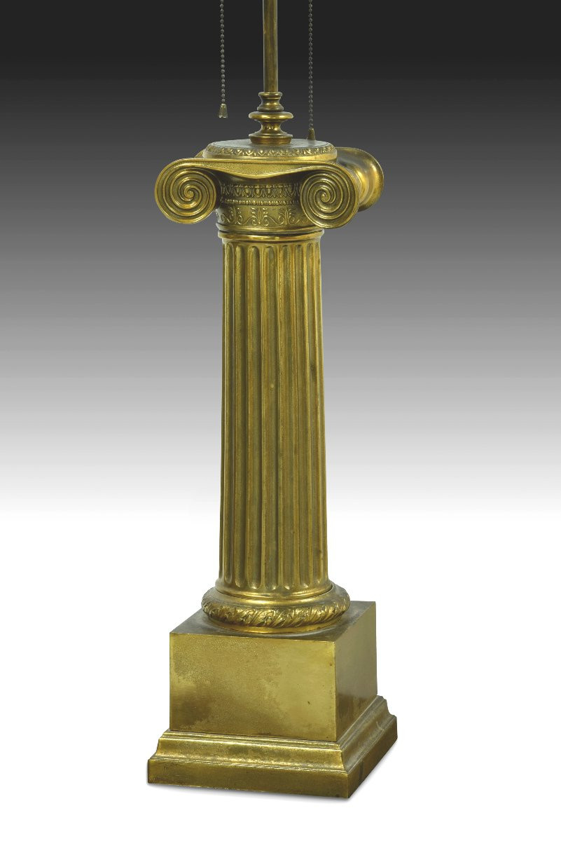 Lampe à poser. Bronze doré. Westwood Industries Inc, New York, États-Unis. Vers le milieu du XX-photo-4
