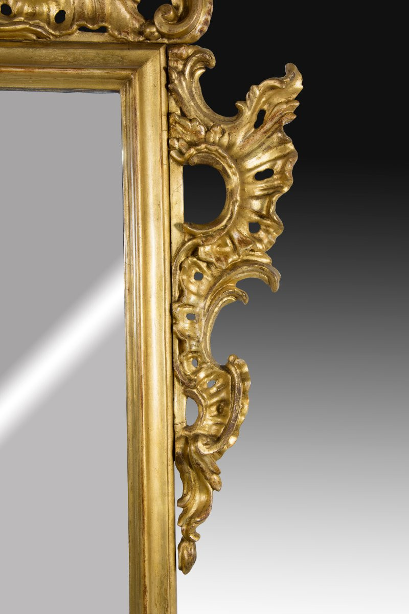 Horn Of Plenty, Carved And Gilded Wood. 19th Century.-photo-2