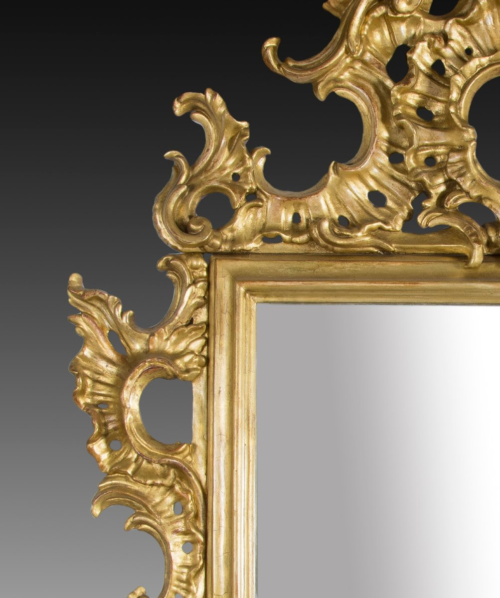 Horn Of Plenty, Carved And Gilded Wood. 19th Century.-photo-4