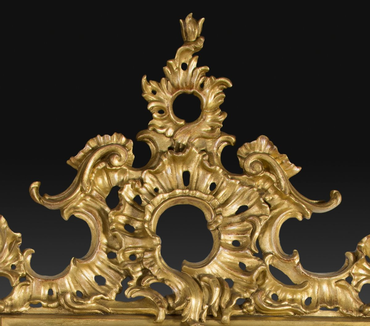 Horn Of Plenty, Carved And Gilded Wood. 19th Century.-photo-2