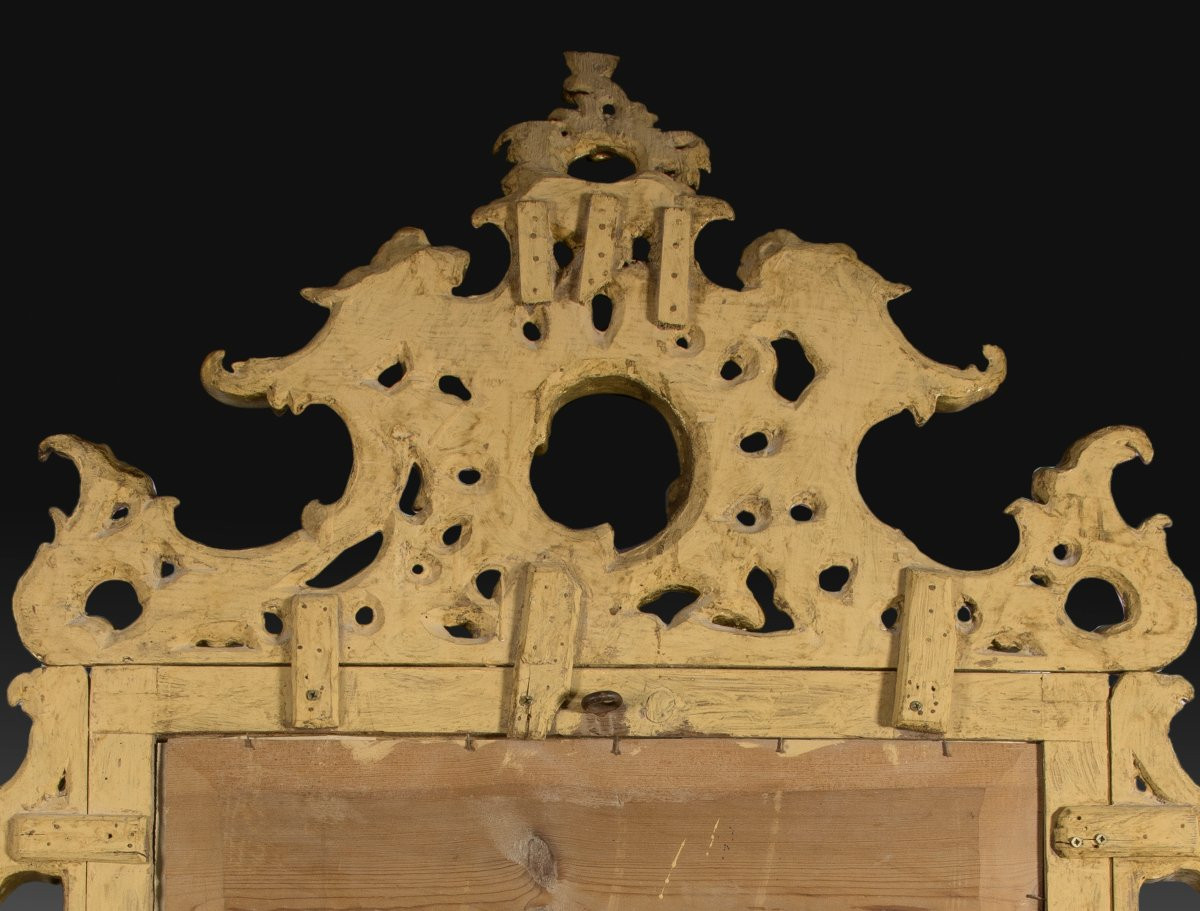 Horn Of Plenty, Carved And Gilded Wood. 19th Century.-photo-3