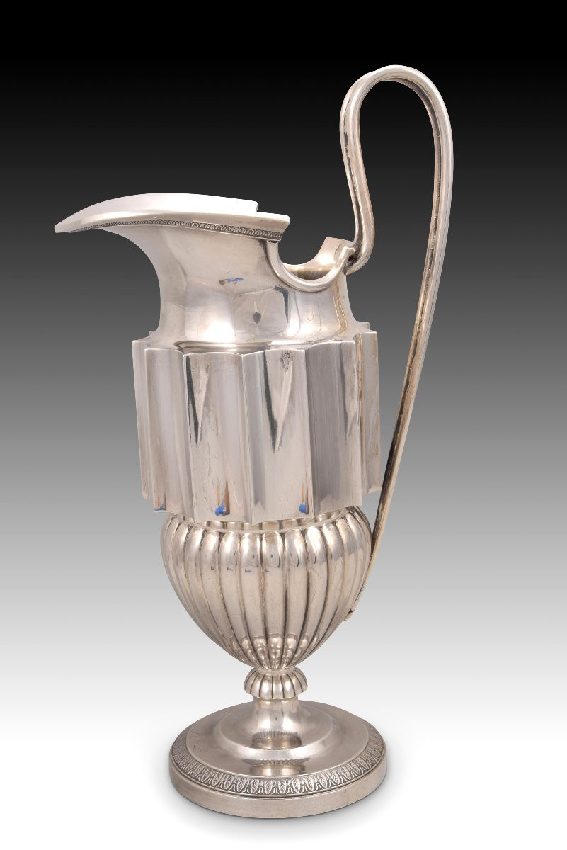Pitcher. Silver. Madrid, 1847.  -photo-1