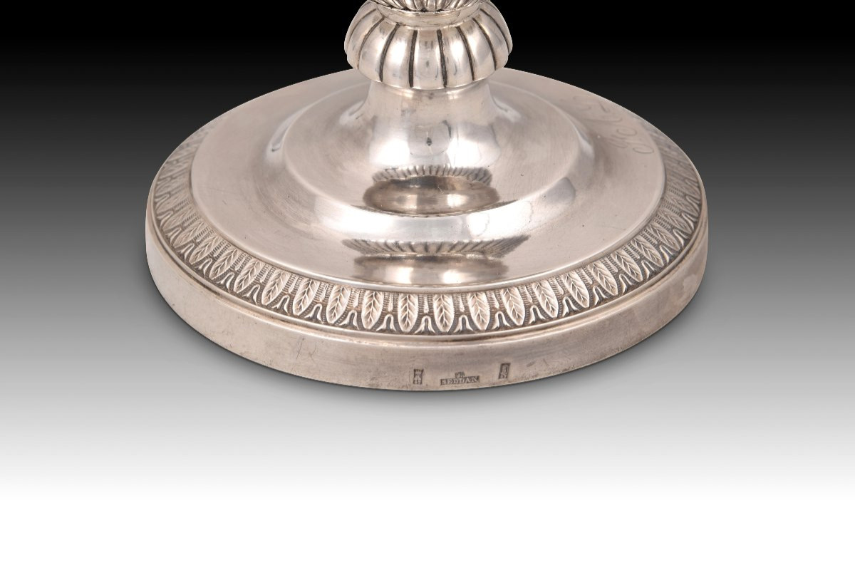 Pitcher. Silver. Madrid, 1847.  -photo-3