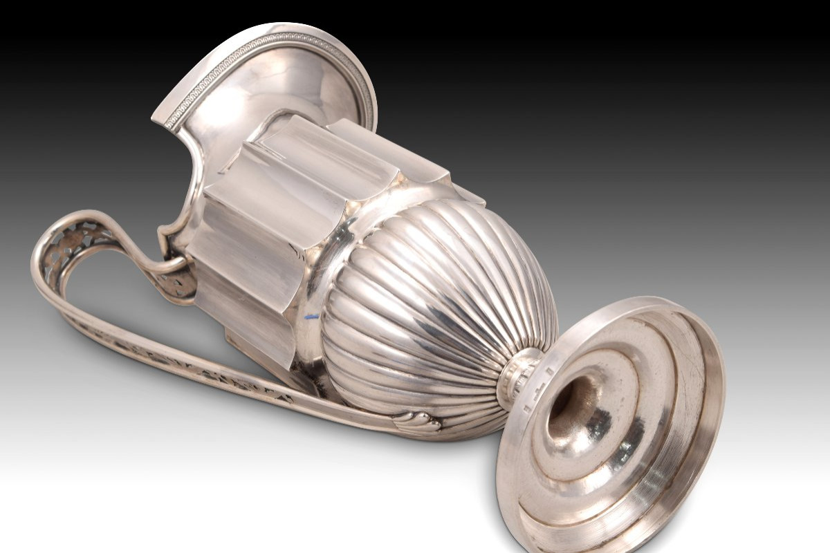 Pitcher. Silver. Madrid, 1847.  -photo-4