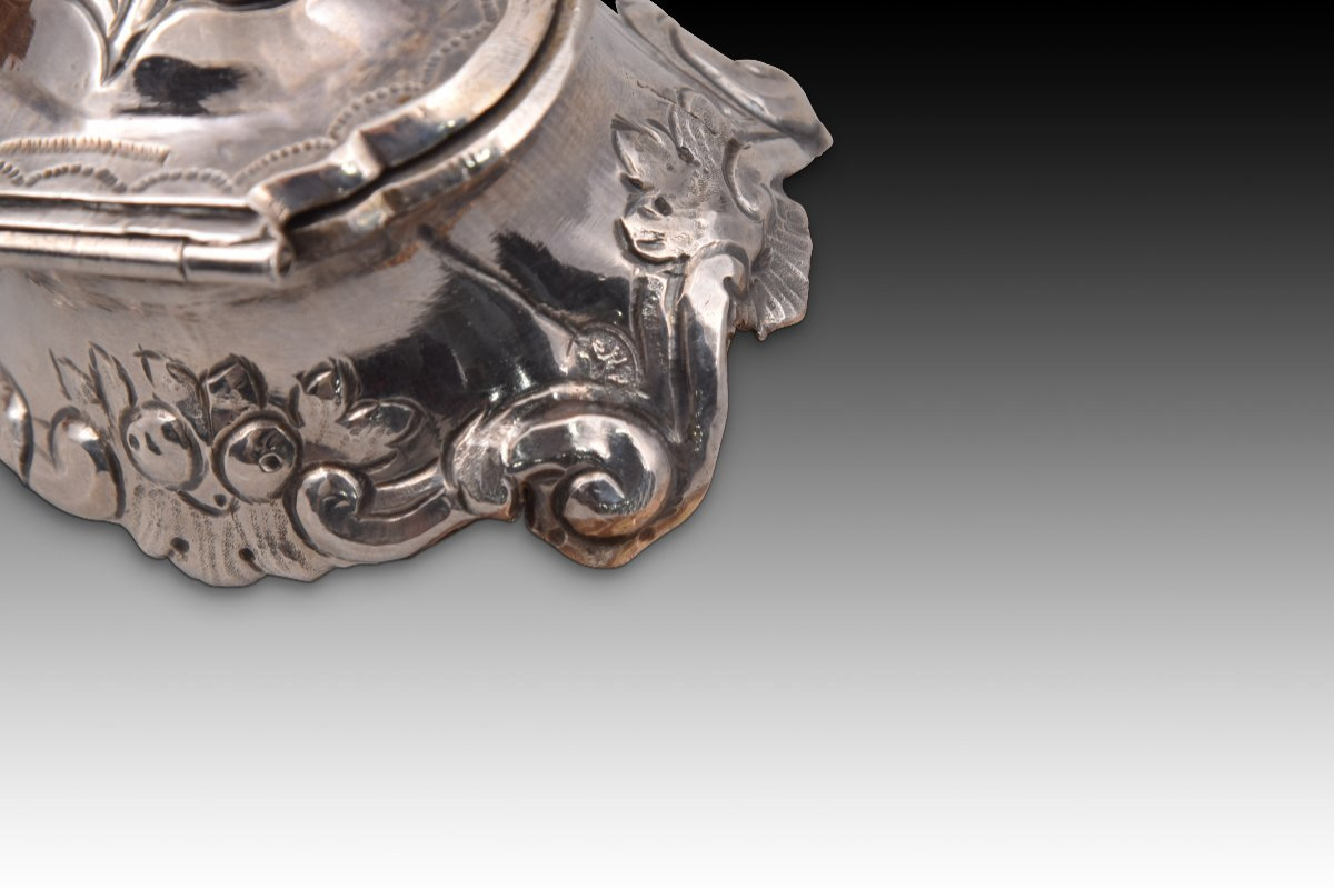 Spice Rack. Silver. Spain, Cordoba, Second Half Of The 18th Century. -photo-3