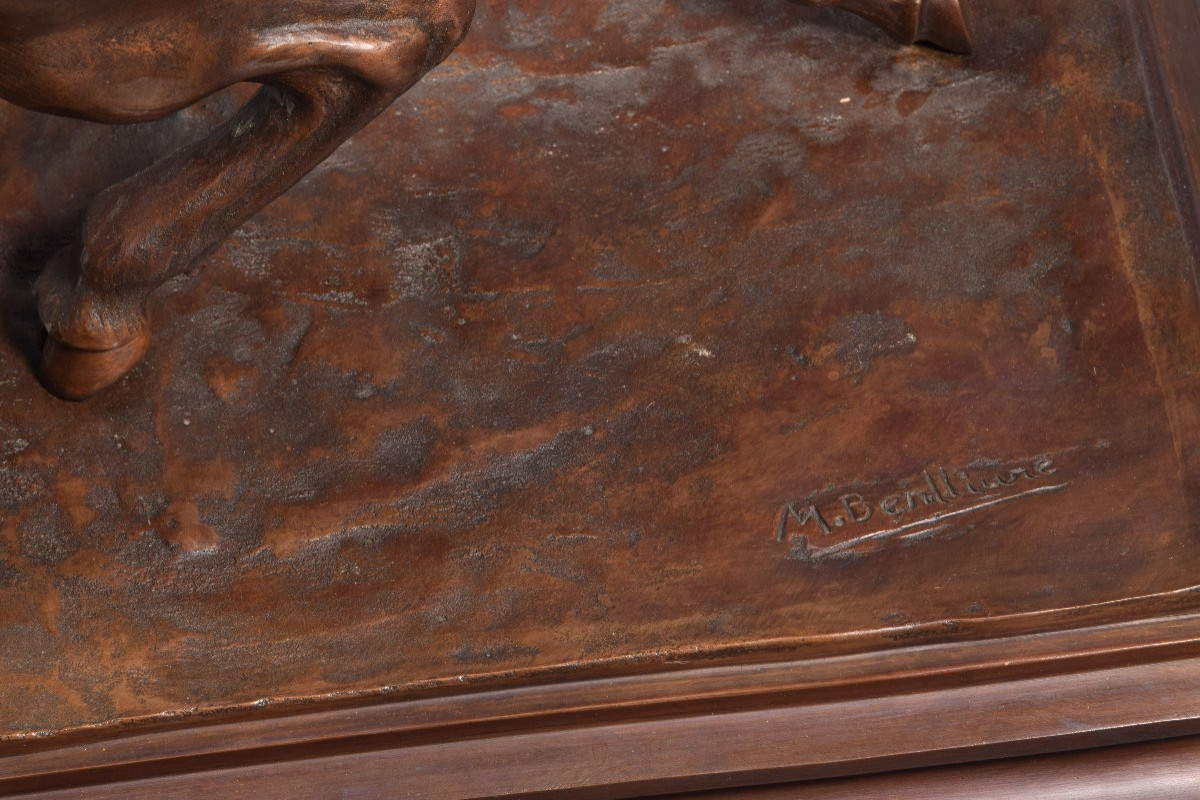 Taureau. Bronze. D'après le modèle de BENLLIURE GIL, Mariano (Valence 1862-Madrid, 1947).  -photo-4
