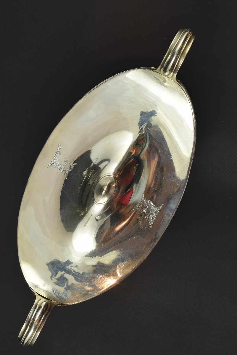 Ensemble de quatre saucières Jorge III. En argent. Henry Chawner (act. 1786-1796), 1790.  -photo-7
