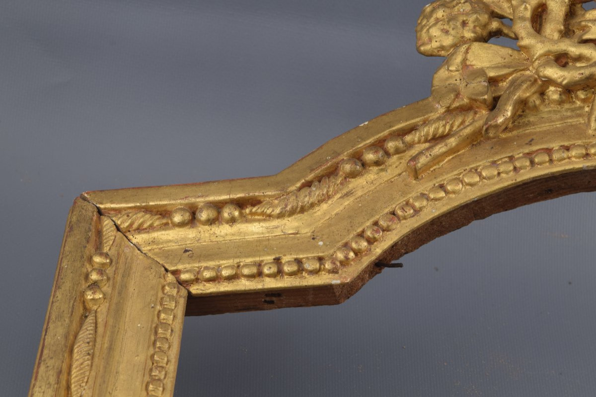 Frame. Carved And Gilded Wood. 18th Century.  -photo-4