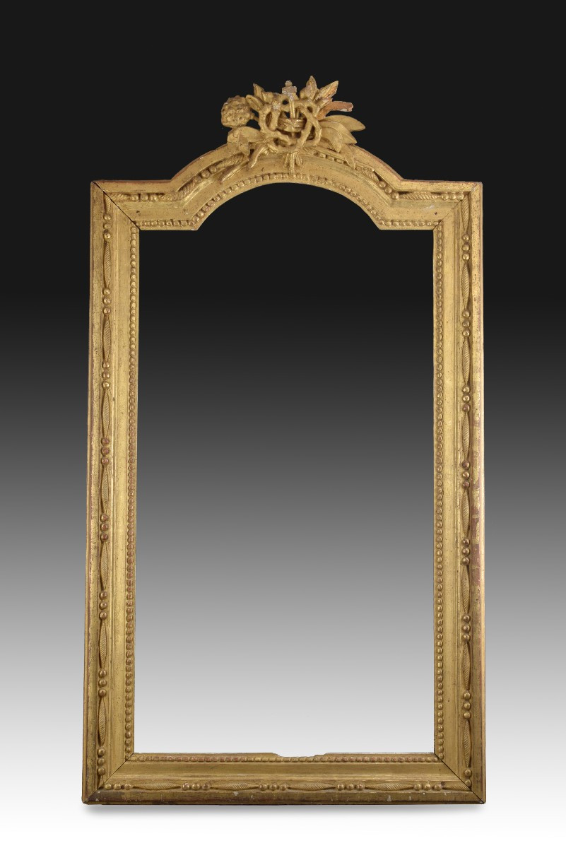 Frame. Carved And Gilded Wood. 18th Century.  