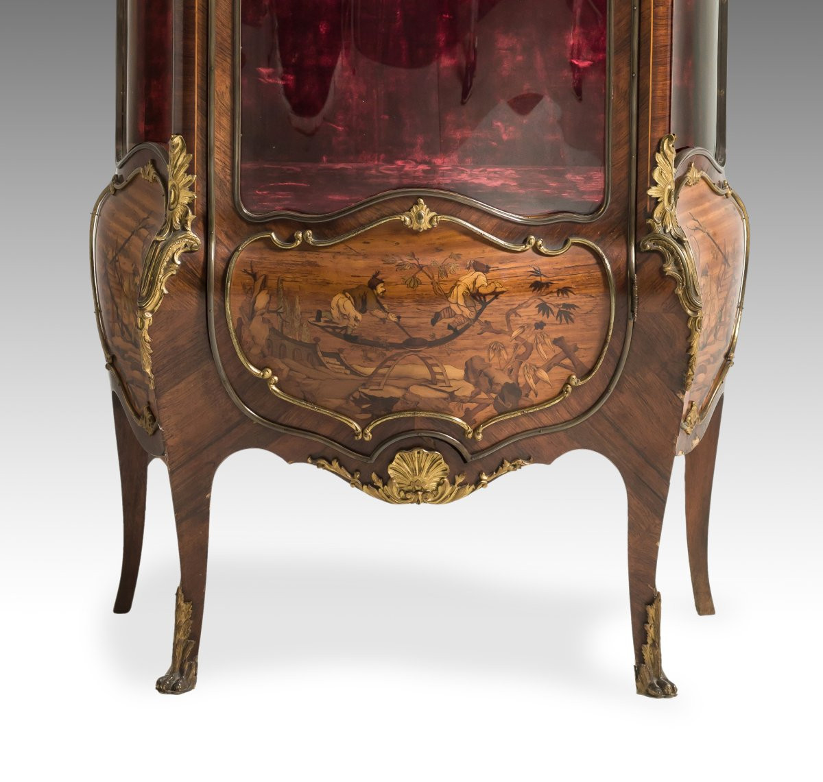 Vitrine de style Louis XVI. Bois, bronze doré, etc. École française, XIXe siècle. -photo-3
