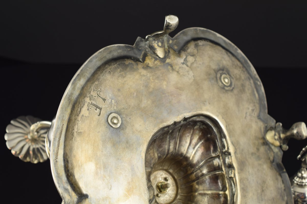 Bureau en argent. Vicente Roces, Saragosse, vers 1760.-photo-6