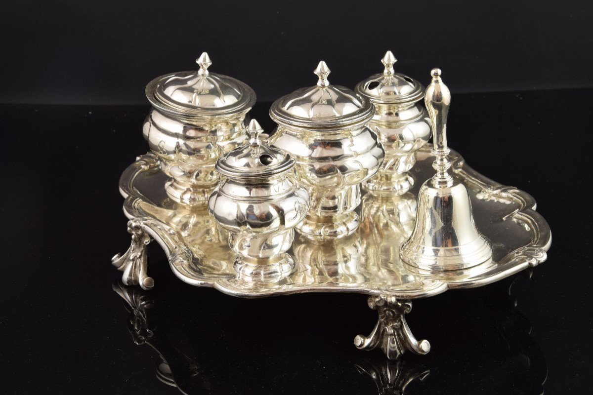 Silver Writing Set. Cordoba (spain). 18th Century.-photo-1