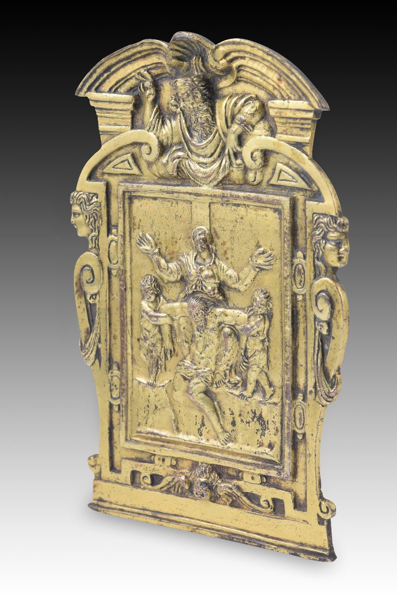 Peace Bearer, Pietà. Gilded Bronze. Probably Rome, Last Third Of The 16th Century-17th Century.-photo-3