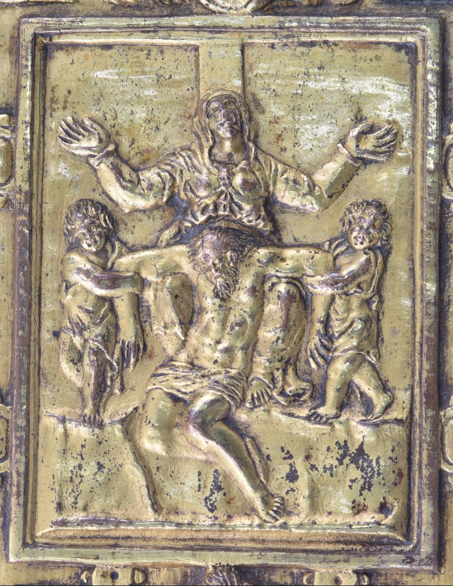 Peace Bearer, Pietà. Gilded Bronze. Probably Rome, Last Third Of The 16th Century-17th Century.-photo-3