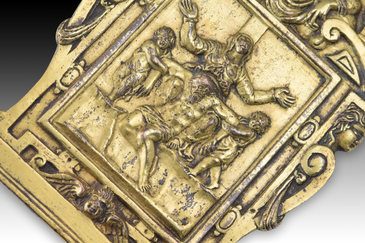 Peace Bearer, Pietà. Gilded Bronze. Probably Rome, Last Third Of The 16th Century-17th Century.-photo-4