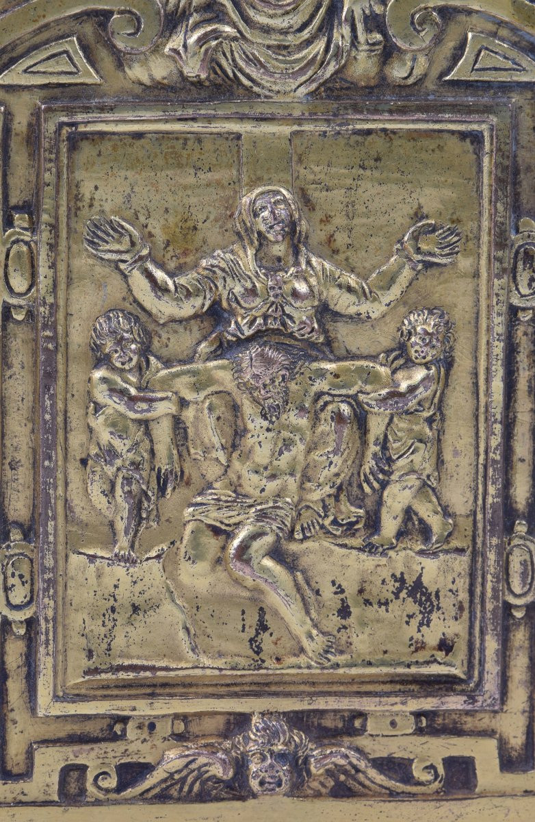Peace Bearer, Pietà. Gilded Bronze. Probably Rome, Last Third Of The 16th Century-17th Century.-photo-5