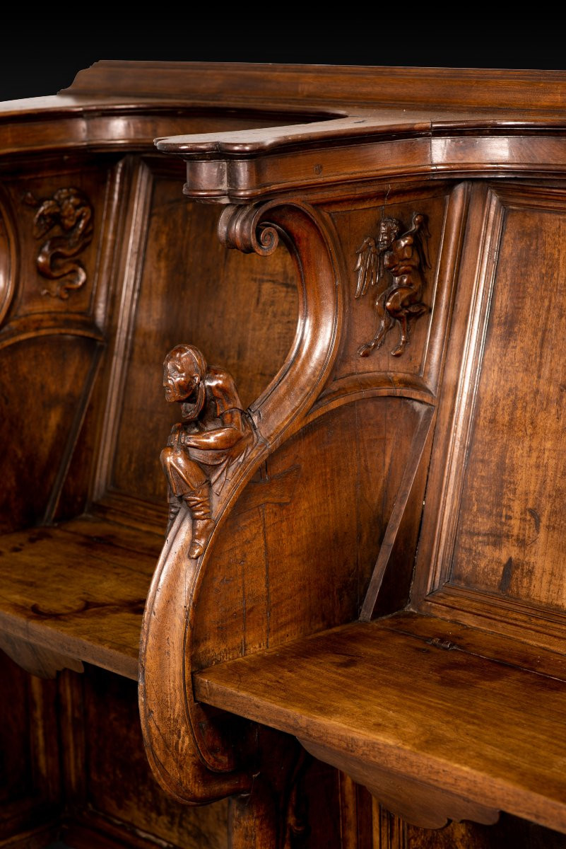 Choir Stalls. Walnut Wood. Spanish School, 16th Century. -photo-4