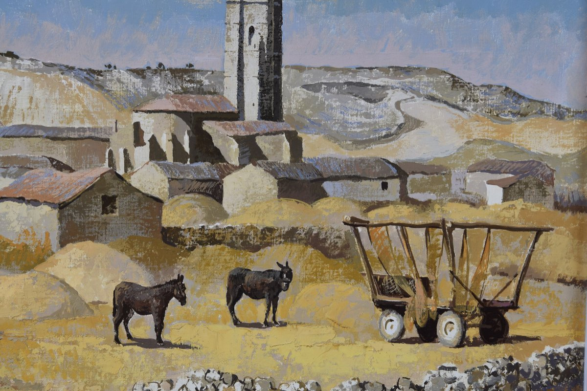  Rural Scene. Oil On Canvas. Signed (lower Left Corner). López Murias, Isidro-photo-4