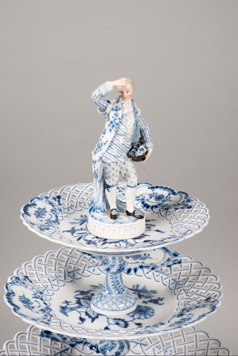 Pièce maîtresse. Porcelaine émaillée. Meissen, Allemagne, probablement seconde moitié du XIXe -photo-3