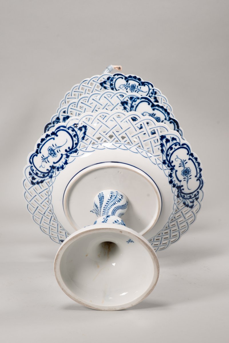 Pièce maîtresse. Porcelaine émaillée. Meissen, Allemagne, probablement seconde moitié du XIXe -photo-5