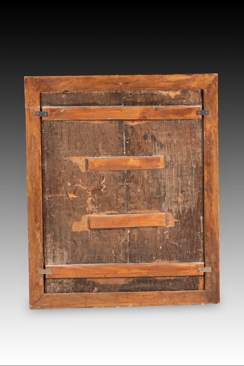 Vierge au lait. Huile sur panneau. École hispano-flamande, XVIe siècle. -photo-2