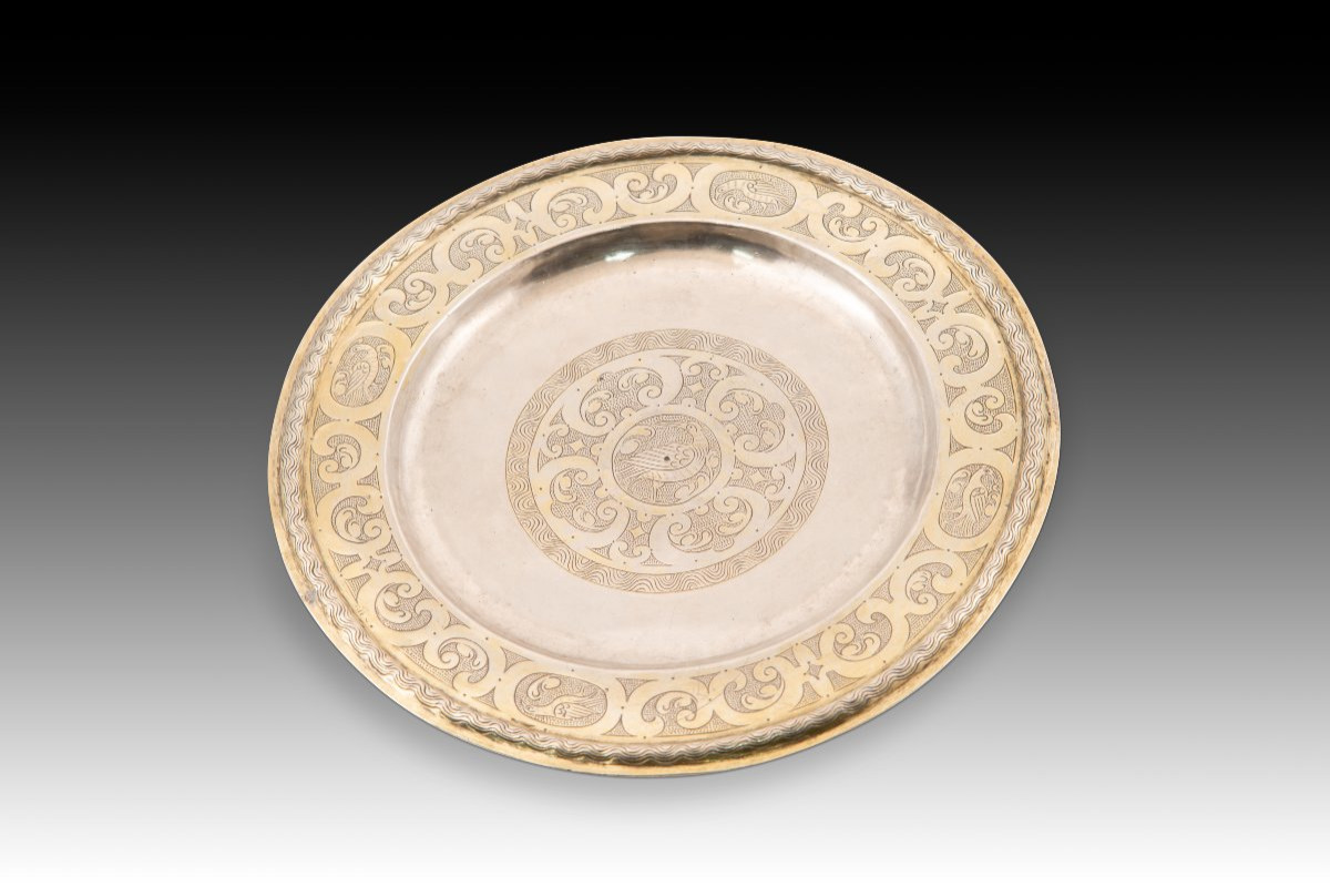 Salvo Or Salvo With A Base. Silver. Zaragoza, 17th Century. -photo-3