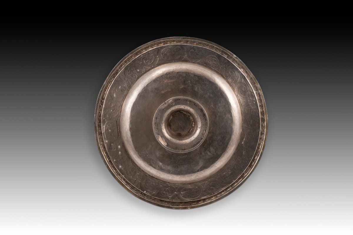 Salvo Or Salvo With A Base. Silver. Zaragoza, 17th Century. -photo-4