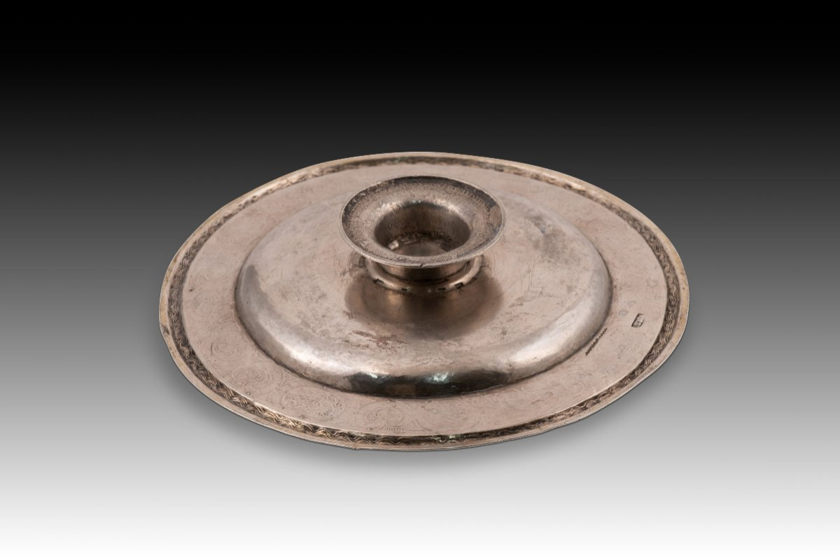 Salvo Or Salvo With A Base. Silver. Zaragoza, 17th Century. -photo-1