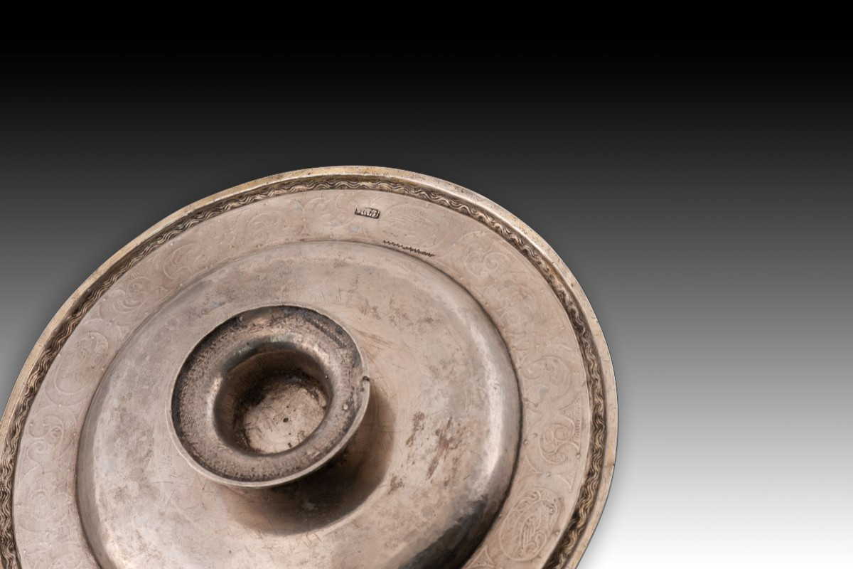 Salvo Or Salvo With A Base. Silver. Zaragoza, 17th Century. -photo-2