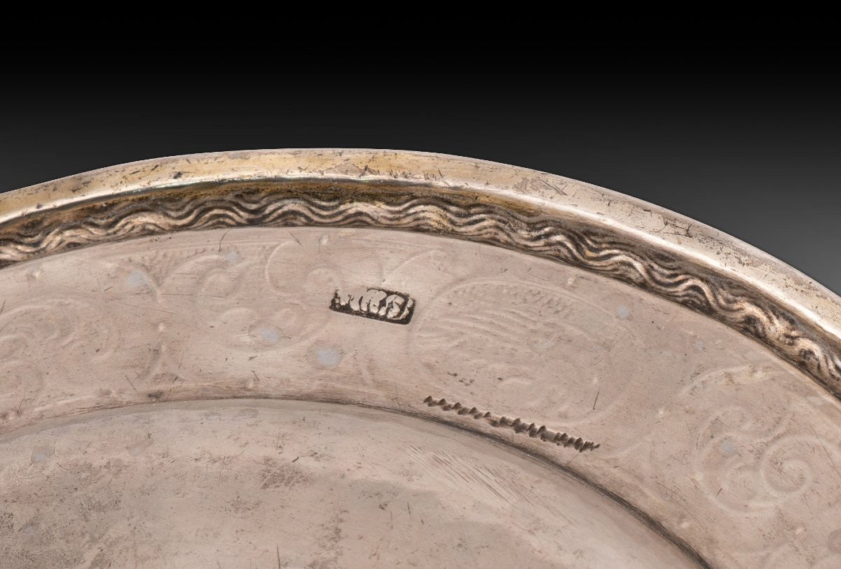 Salvo Or Salvo With A Base. Silver. Zaragoza, 17th Century. -photo-3