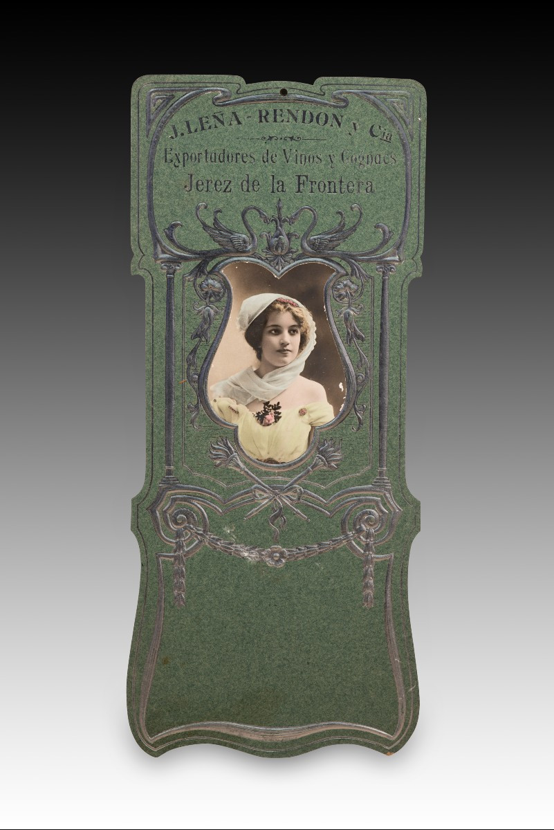 Advertising Poster, J. Leña Rendon Y Cia., Wine And Cognac Exporters, Jerez...