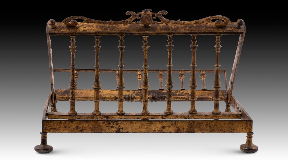 Lutrin de table de Garcilaso de la Vega. Espagne, fer forgé, vers le premier tiers du XVIe s.-photo-5