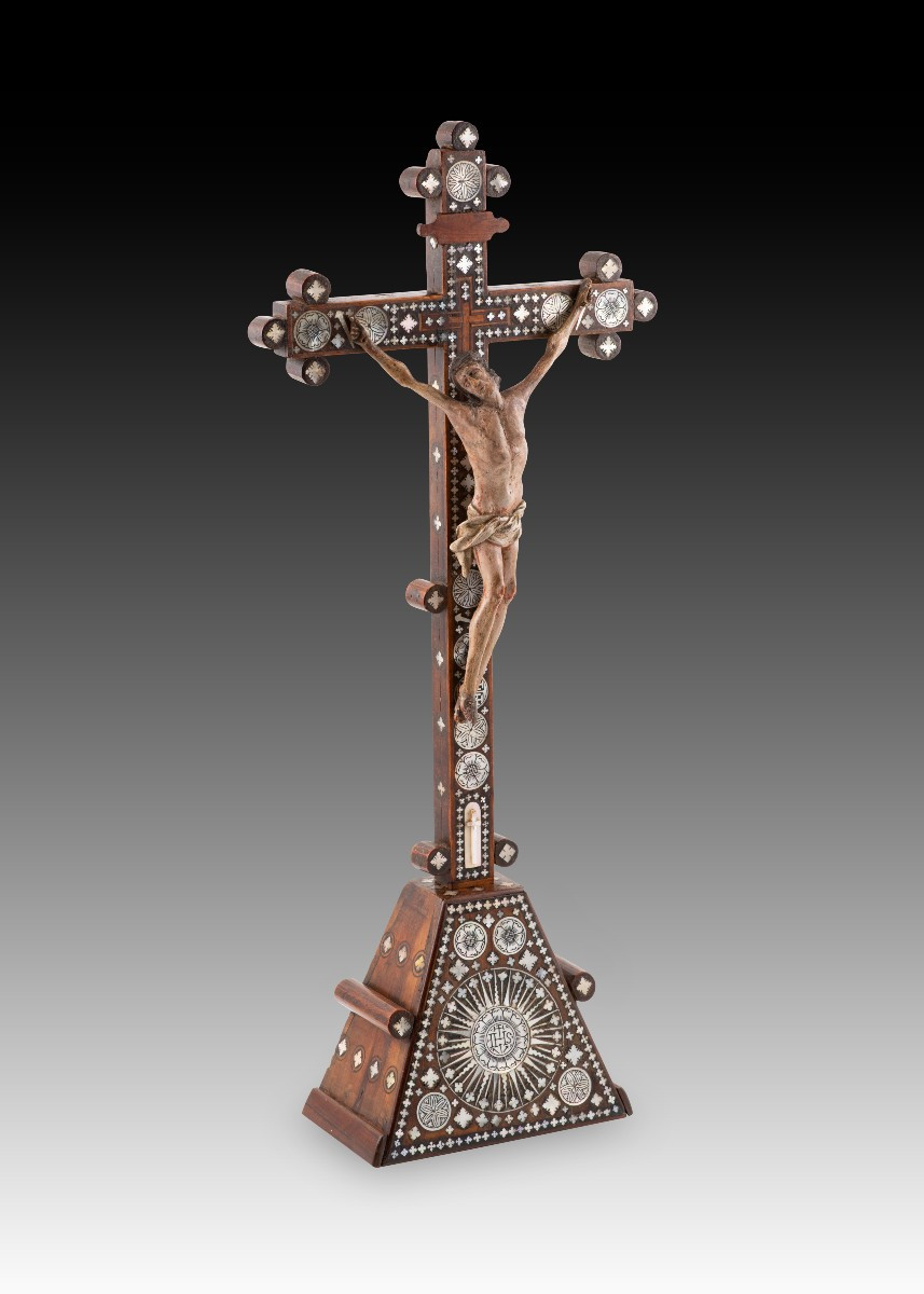 Crucified Christ With Base. Wood, Mother-of-pearl. Jerusalem. 