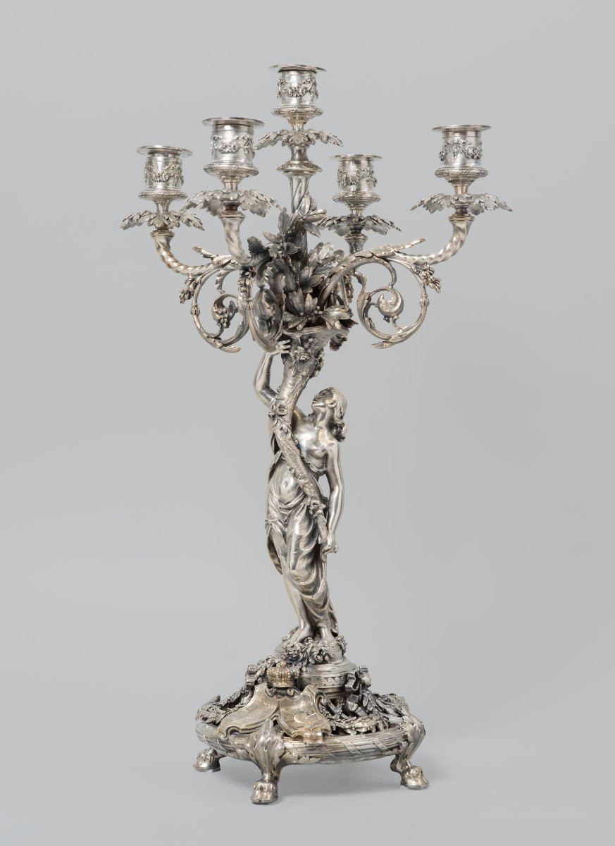 Ensemble de table « Surtout ». Date : vers 1900. Auteur : Émile Froment-Meurice .-photo-3