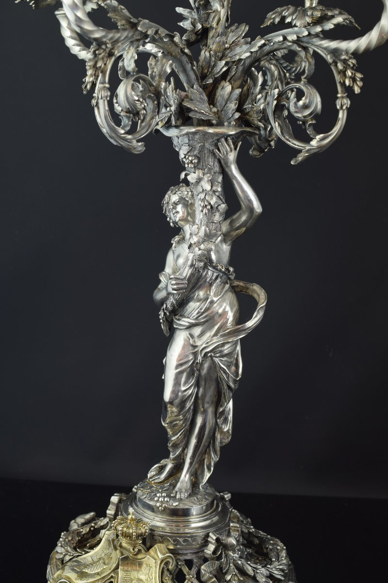 Ensemble de table « Surtout ». Date : vers 1900. Auteur : Émile Froment-Meurice .-photo-7
