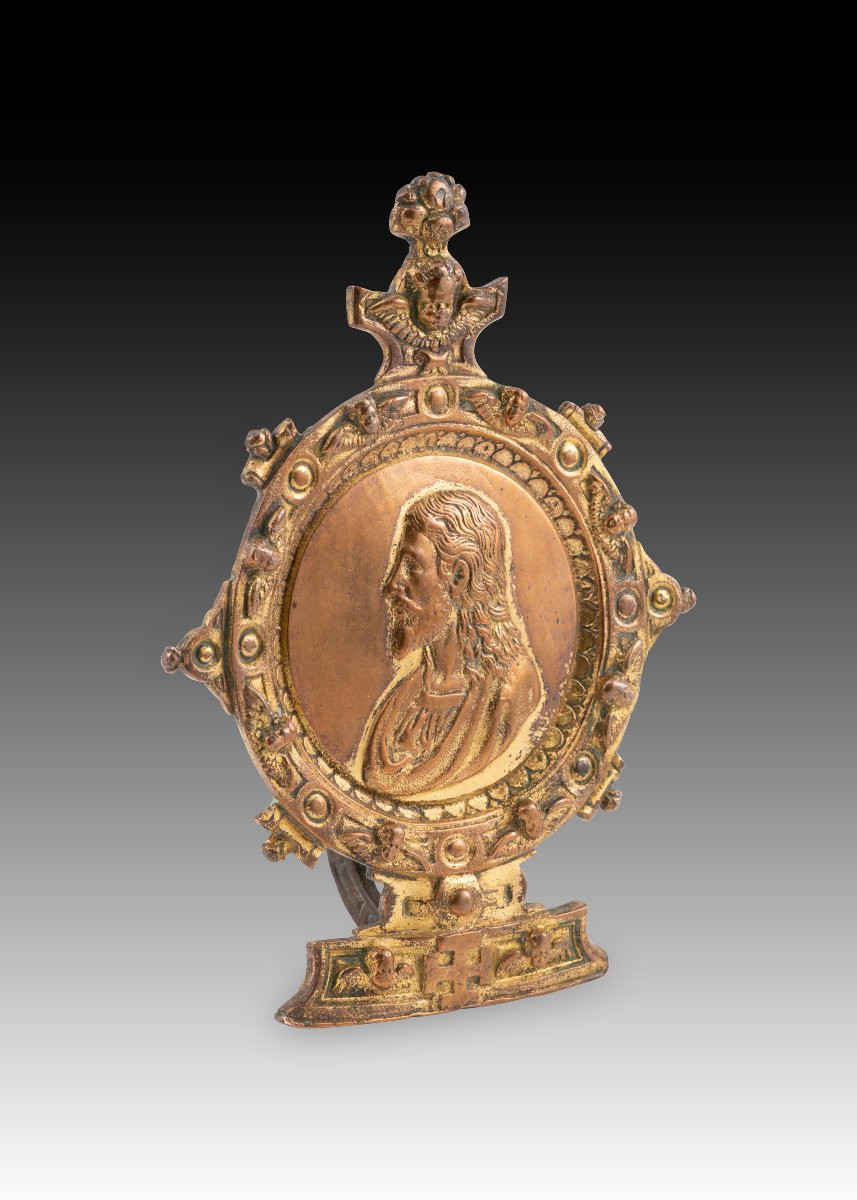 Pax. Bronze. Spanish School, 16th Century.  -photo-2