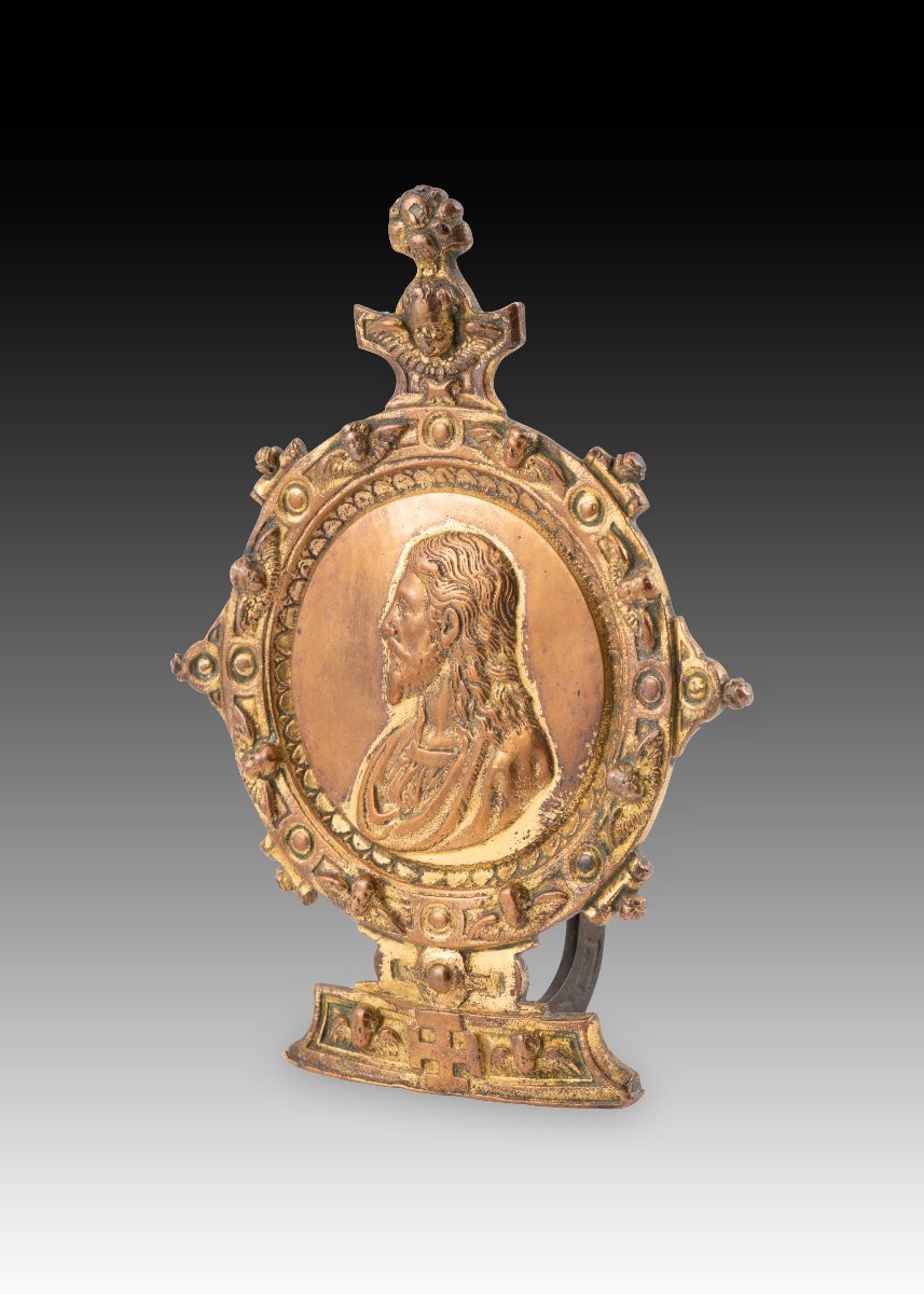 Pax. Bronze. Spanish School, 16th Century.  -photo-3